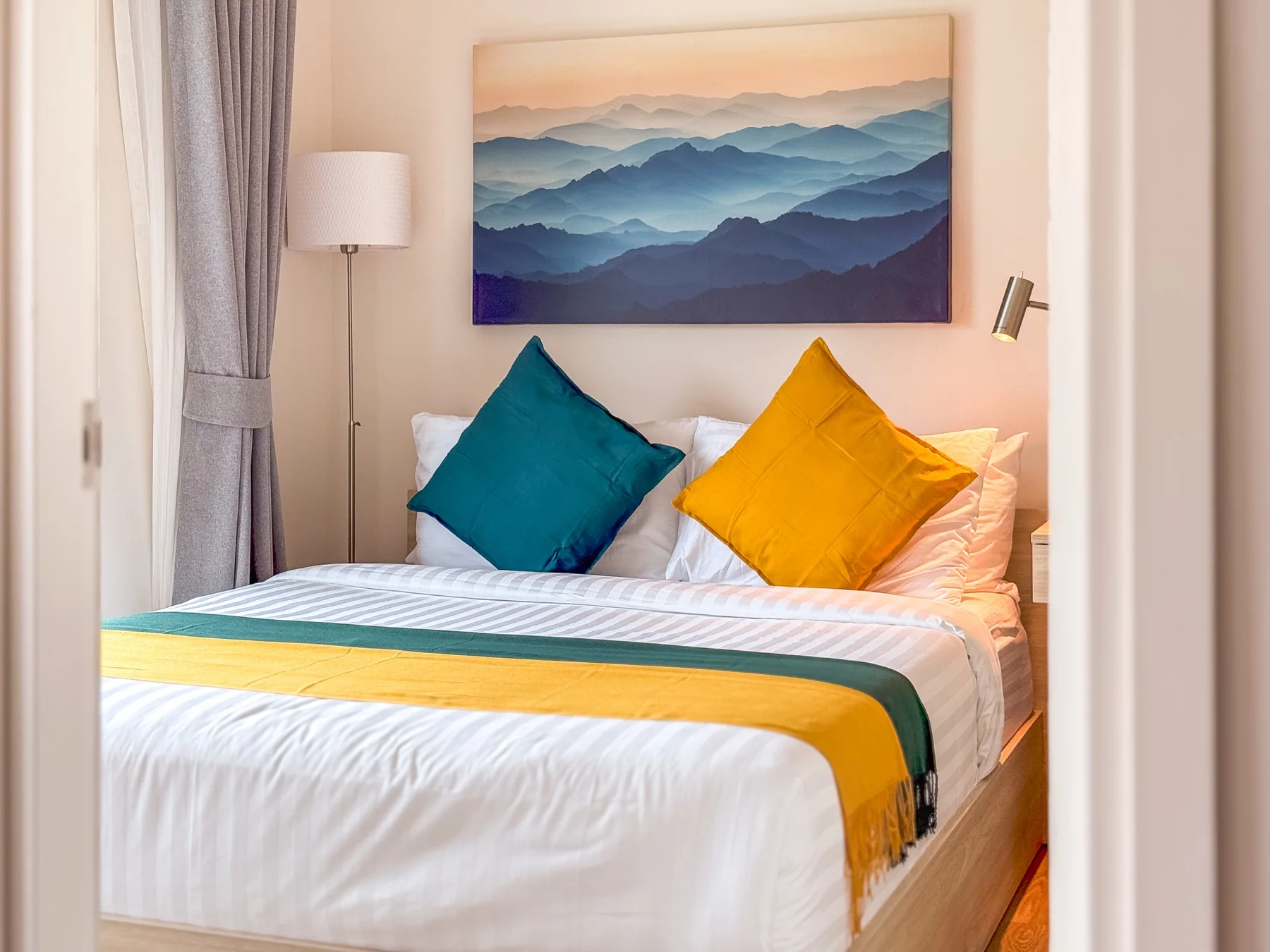 Additional view of the bedroom and living space